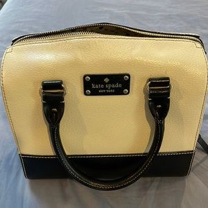 Black and cream doctor style tote by Kate Spade.